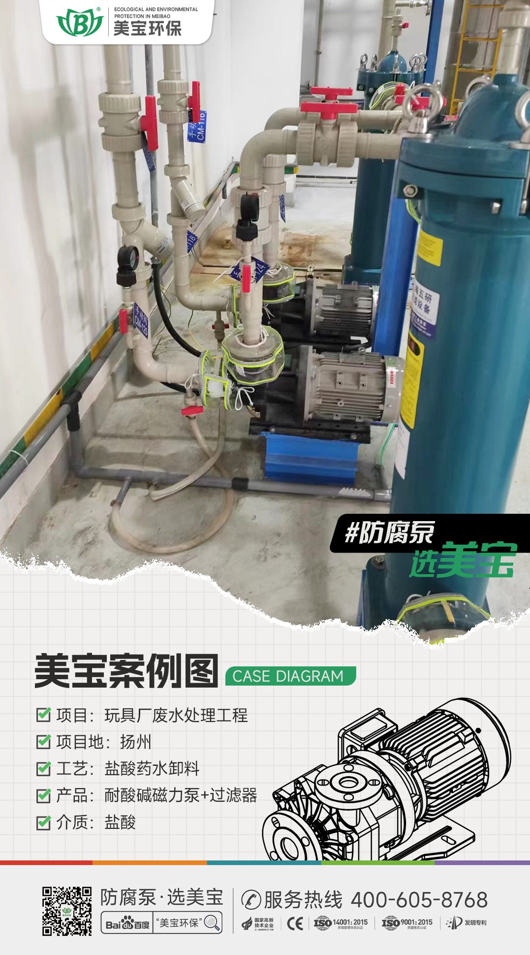 玩具廠鹽酸廢水處理用什么泵？